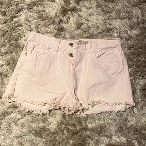 Brandy Melville light pink denim shorts